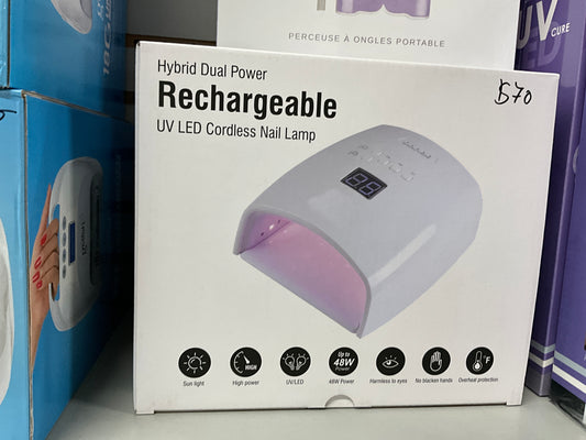 Hybrid Dual Power Rechargebale UV Led Cordless Nail Lamp