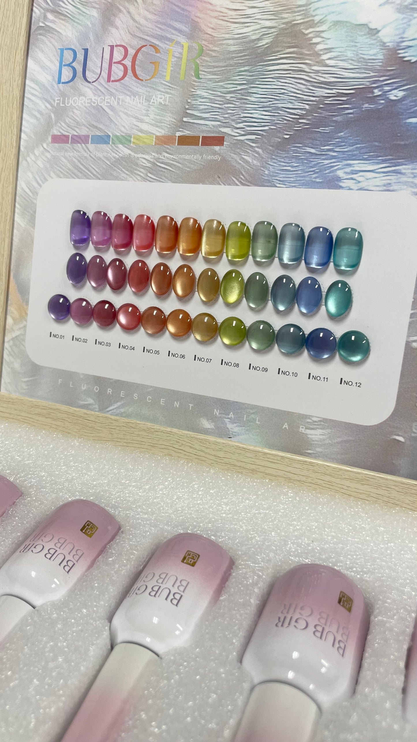 BUBGÍR Fluorescent Gel (Set Of 12)