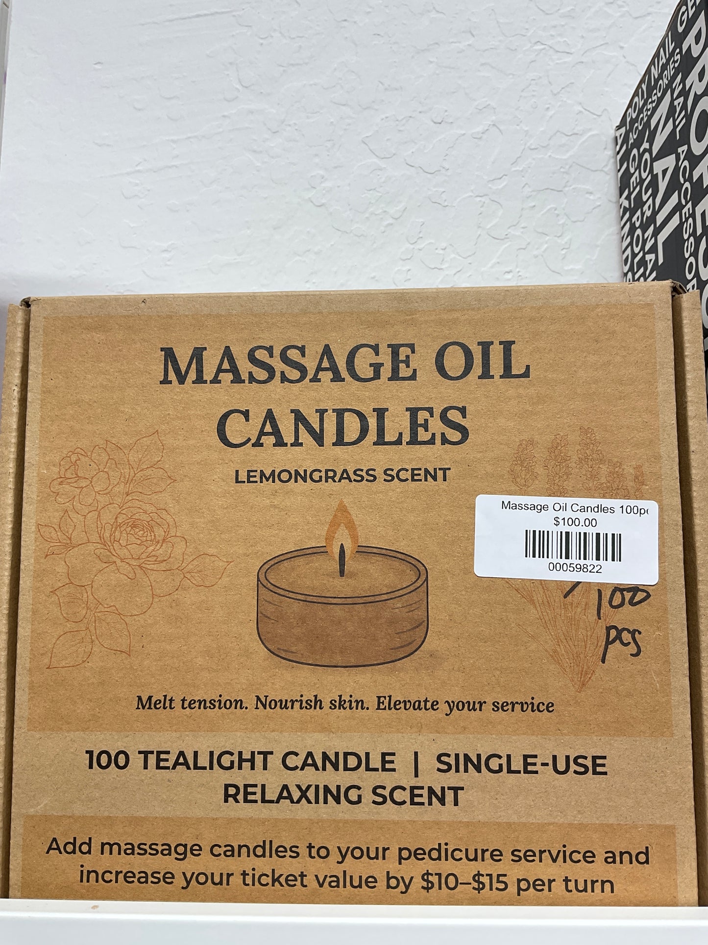 Massage Oil Candles 100pc