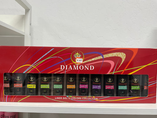 Diamond liner gel 12 colors collection