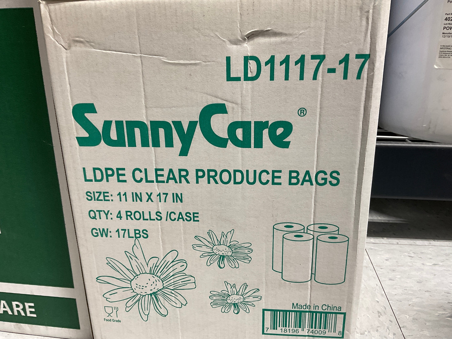 SunnyCare Ldpe Clear Produce Bags (Case)