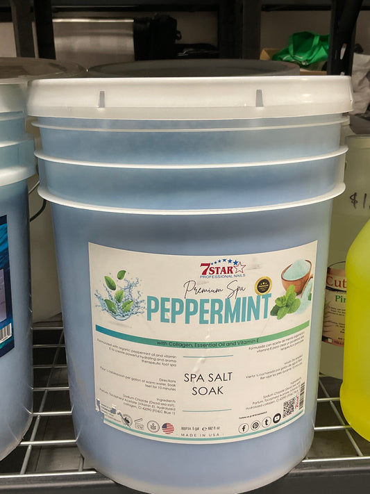 Peppermint Spa Salt Soak (5Gal)